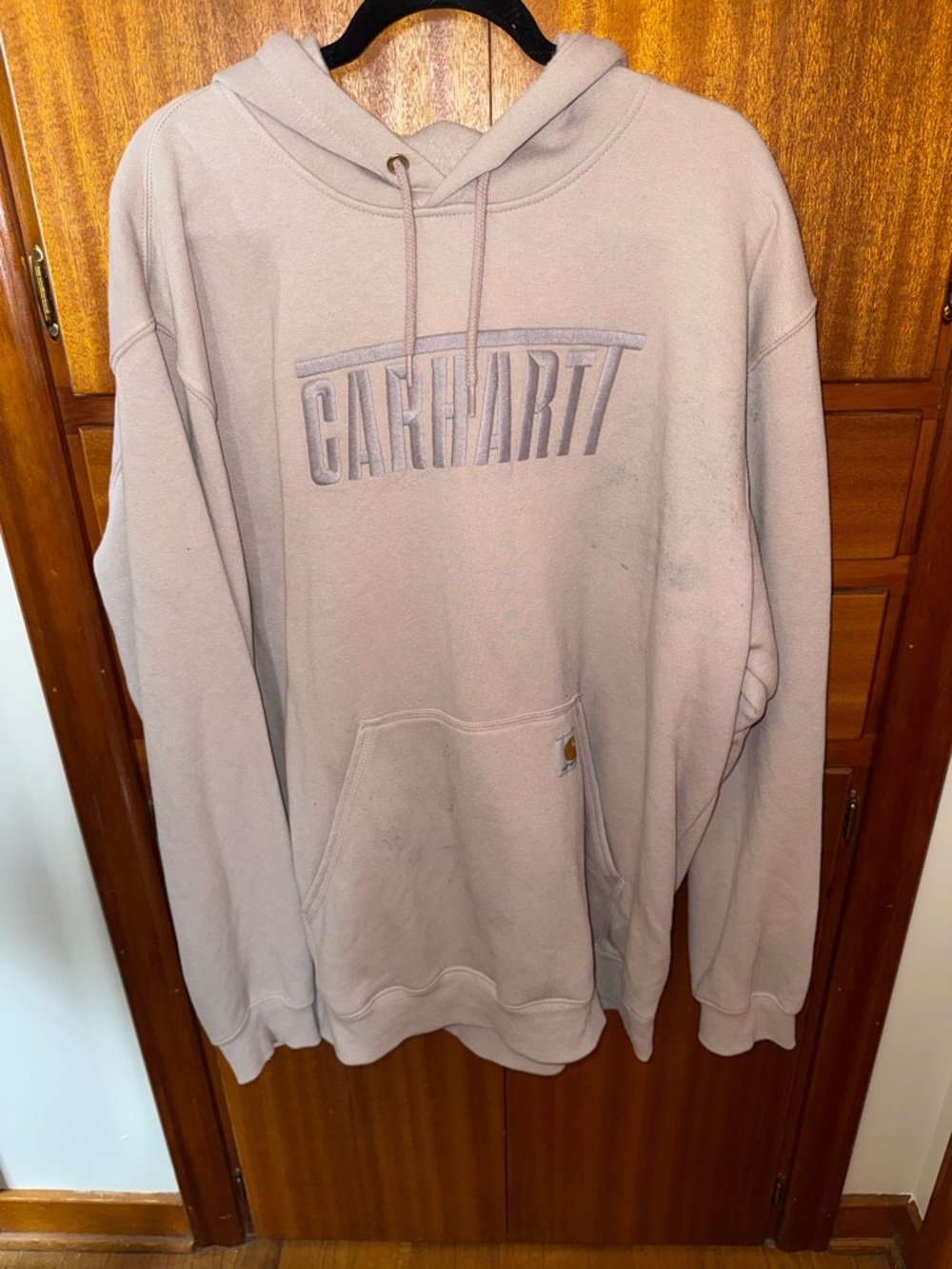 Carhartt Mauve Pullover Hoodie - Logo Chest